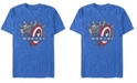 Fifth Sun Marvel Men's Avengers Endgame Worthy Hammer and Shield, Short Sleeve T-shirt